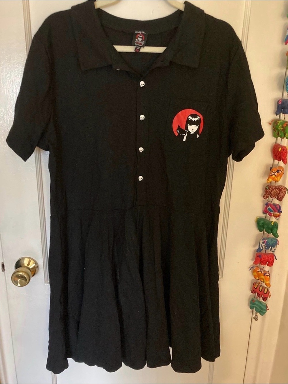 Emily The Strange Killing Time Mini Dress, size 3XL, plus size